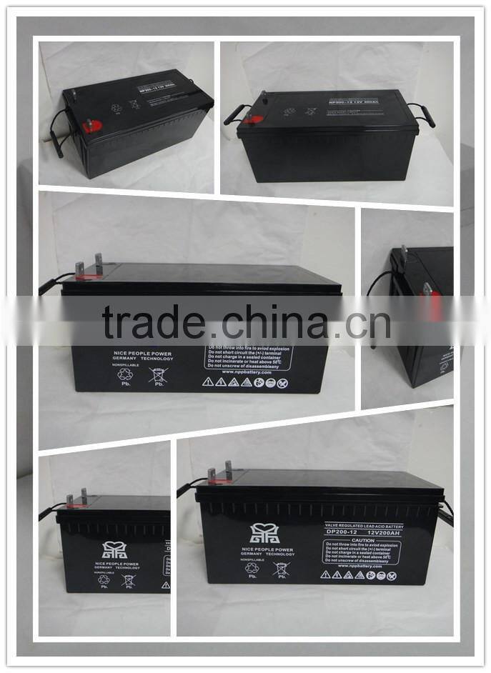 12V200AH VRLA Battery power supply