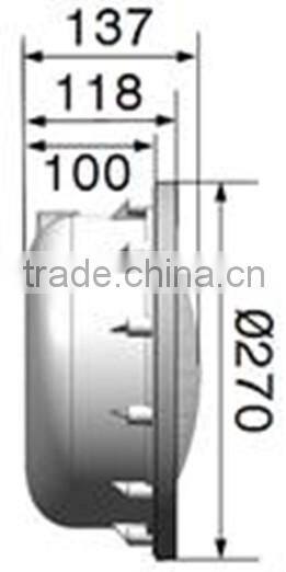 38W 100% stainless steel IP68 waterproof LED underwater light