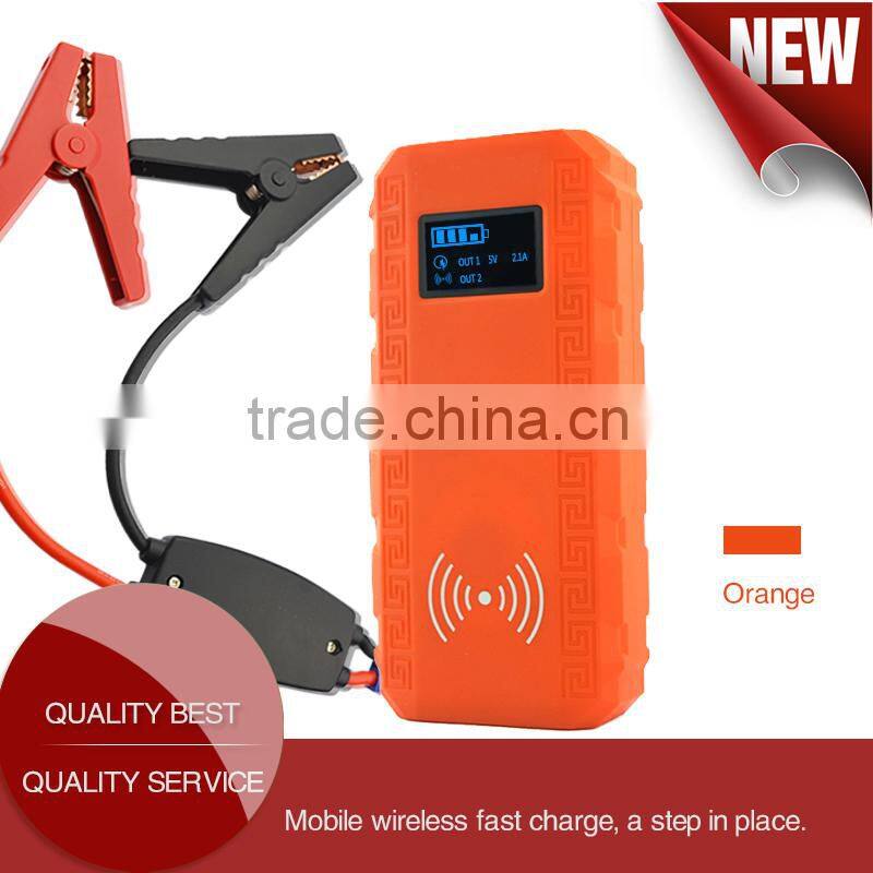 Lastest Popular high quality 12000mah car jump start power wireless charger