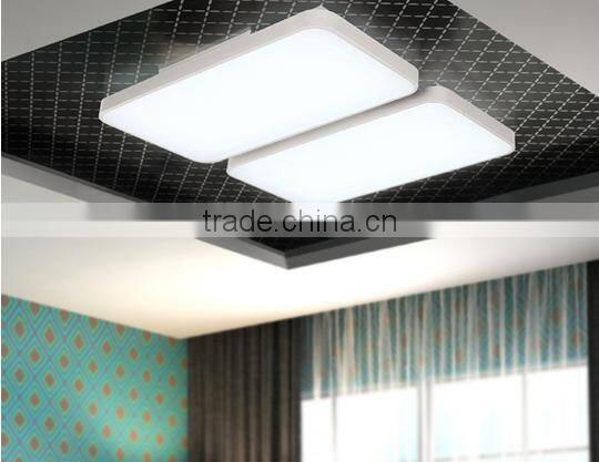 60w+60w retangular black room light