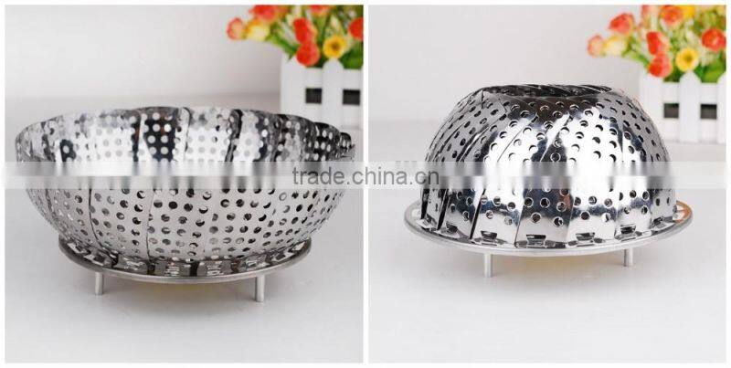 Wide-used Durable Kitchen Accessories SS201 Steaming Tray Fruit Bowl