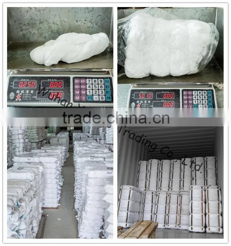 Ring Spun Hanks Raw Whellote Polyester Yarns