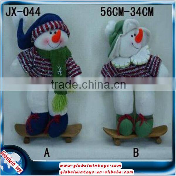 011609 new 11.5 inch cloth santa claus snowman christmas gift toys for kids