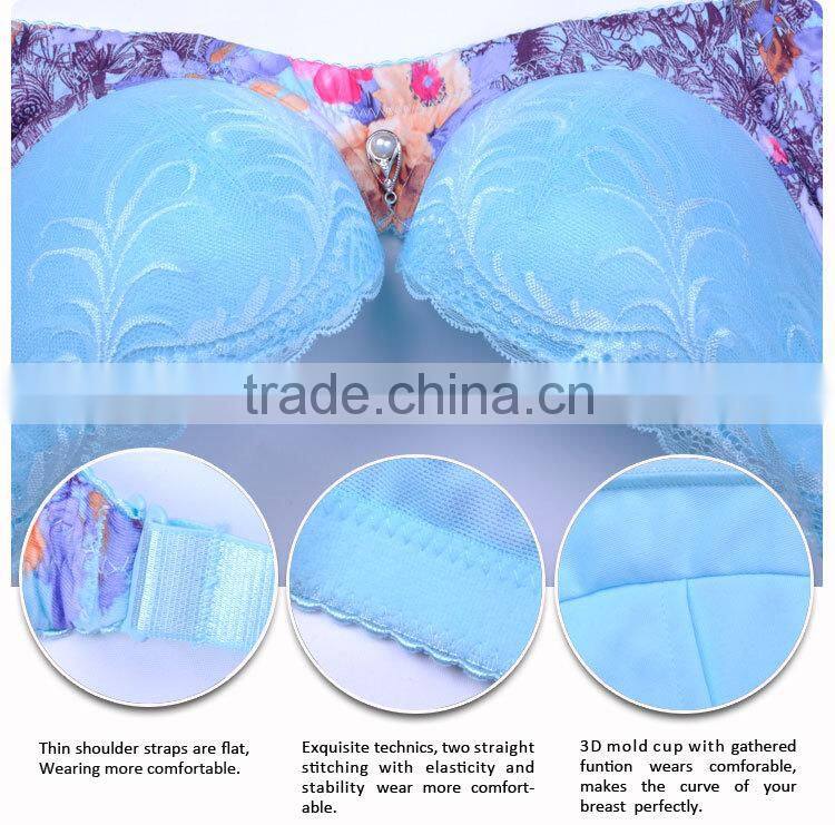 daily classical romantic China supplier underwired women in pink bra and panties sexy bra panty girls