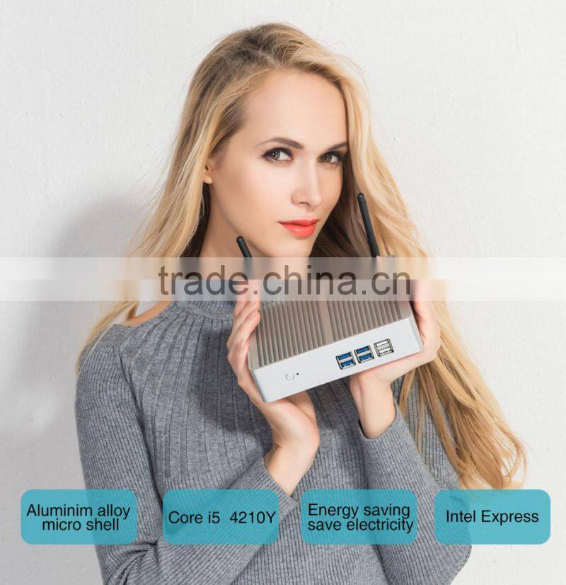 control computer embedded single board computer mini pc for school X32 4210Y core i5 1.5GHZ ddr3 vesa mount silver