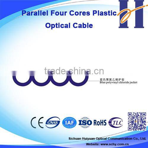 Parallel Four Cores Plastic fiber optic cable
