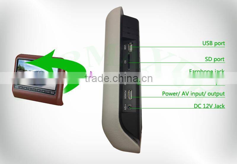 High quality classical good price pioneer headrest car dvd player for bmw e46