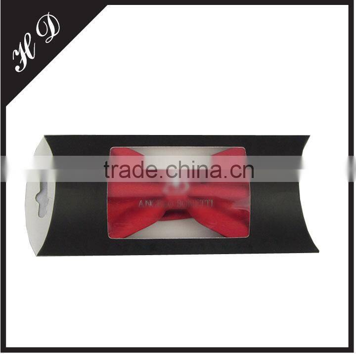 China Manufacture high quality paper custom clear plastic window pillow box