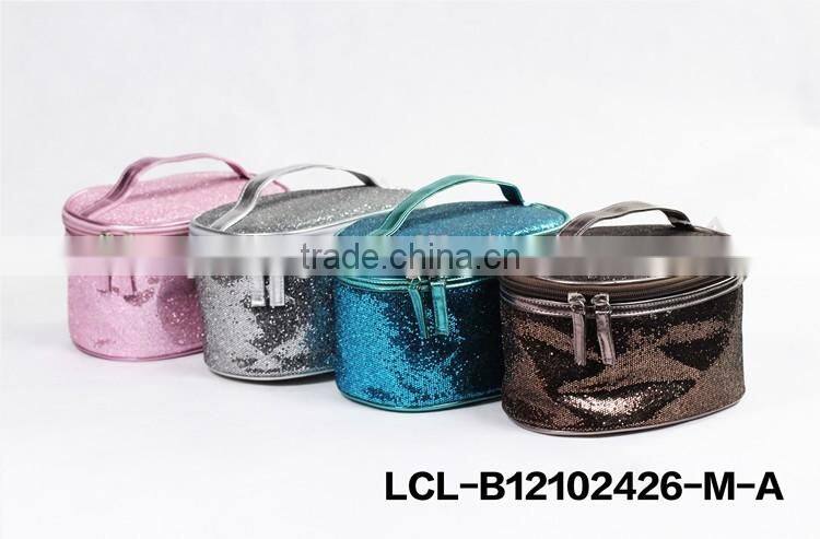 LCL-B12102426-L-A shining bag, glitter bag,fashion,customized,cosmetic bag,travel bag evening bag