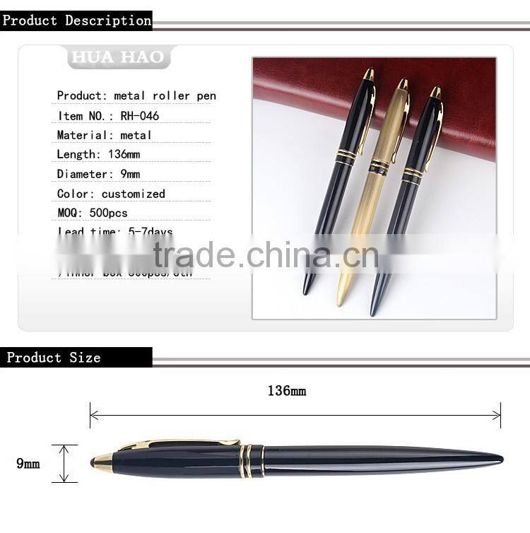 Good quality promotion metal ink pen manufacture
