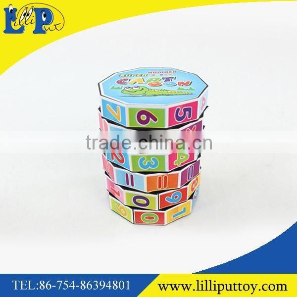 Educational plastic cylinder magic cube toy
