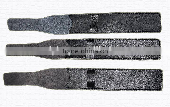 real leather pen holder pouch case in multi color with logo,pen case