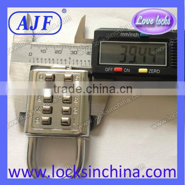 AJF High quality and security Chrome Plated Outdoor Push Button box lock