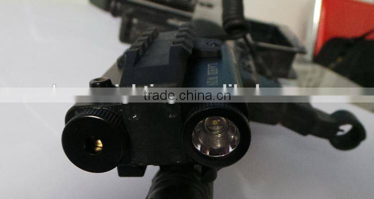 Tactical 550lumen LED light plus green laser sight used for rifle