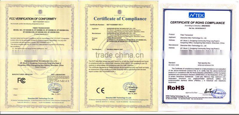 10/100/1000M 2 SFP+ 4 RJ45 ports Fiber Optic Media Converter