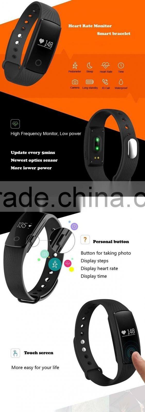 Hot New 2016 running health wristband calories tracker smart watch bluetooth heart rate monitor fitbit