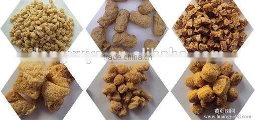 Automatic textured vegetable soy protein chuncks production line