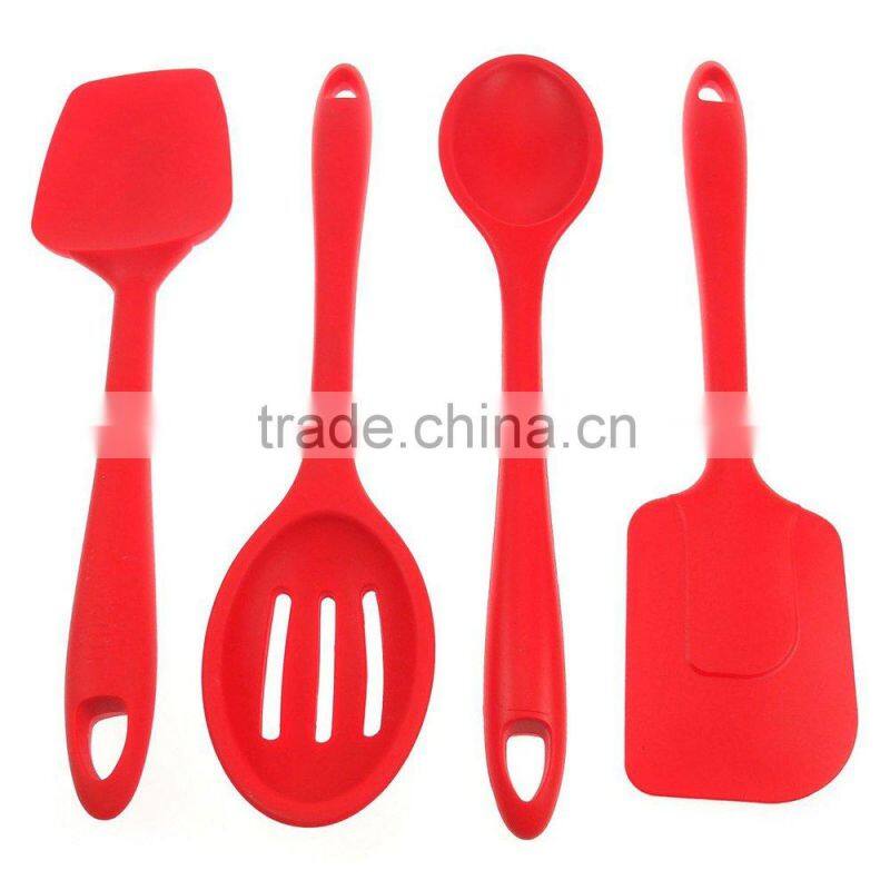 Fda Compliant Kitchen Utensils Silicone, Set of 4 Spoonula