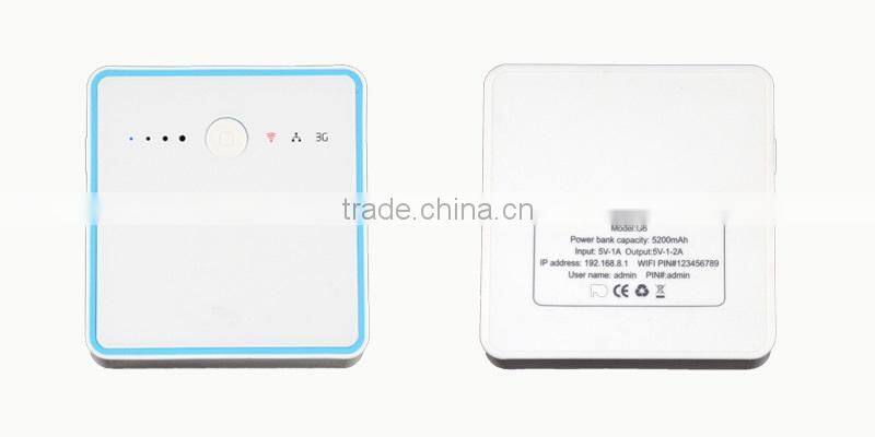 2015 fashion manual multi function 3g wifi router portable power bank