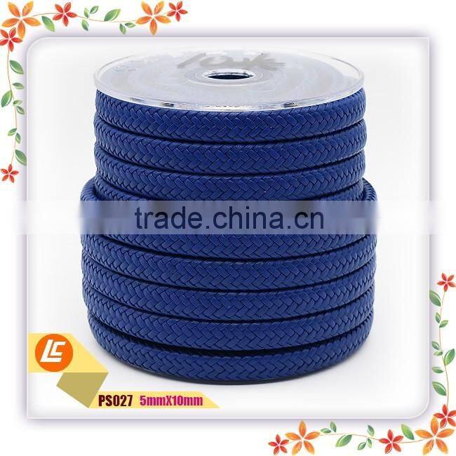 Mens Friendship Flat Braiding Machine Leather Cord 11mm