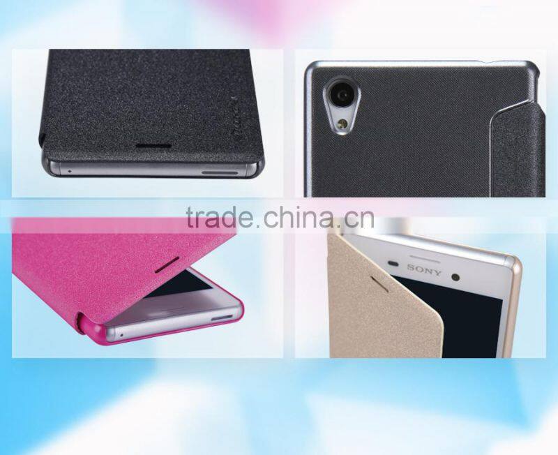Nillkin new arrived Flip leather case For Sony xperia M4 AQUA