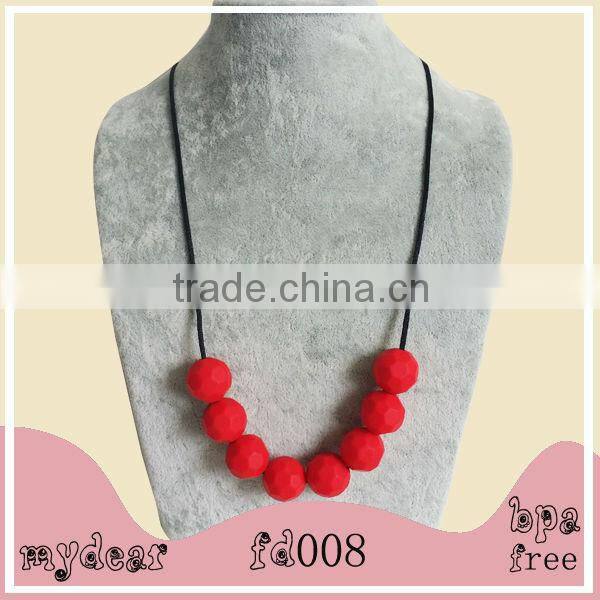 silicone teething beads for jewelry and silicone baby teether