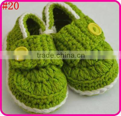 lovely baby knitted shoes fit to 0-12 month
