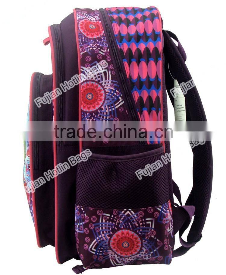 customize backpack pretty peacock daily bag