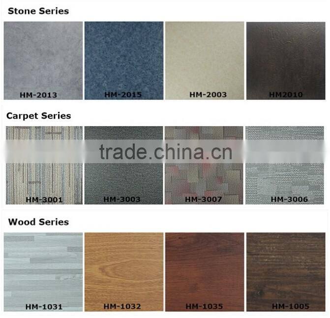 uv coating surface treatment pvc vinyl flooring that looks like carpet