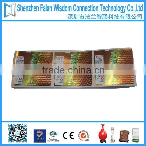 Wholesale laser custom made certificate hologram sticker