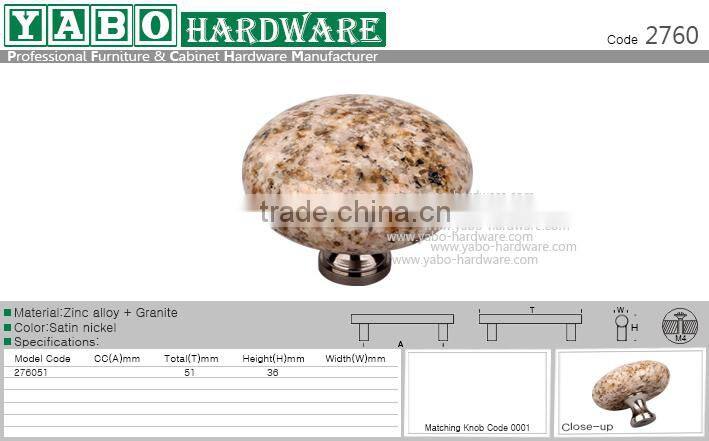 Wenzhou manufacture granite kitchen cabinet knobs, bathroom cabinet knobs