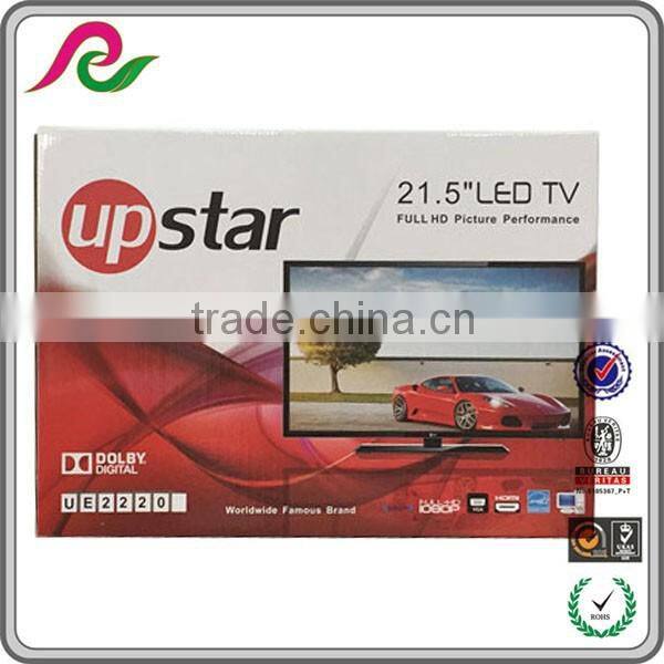 Folding corrugated carton paper box with printing for LDE TV packing