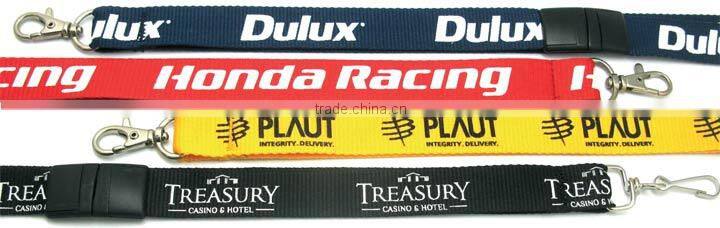 Wholesale nylon cord braiding lanyard neck strap for keychain bulk buy from china