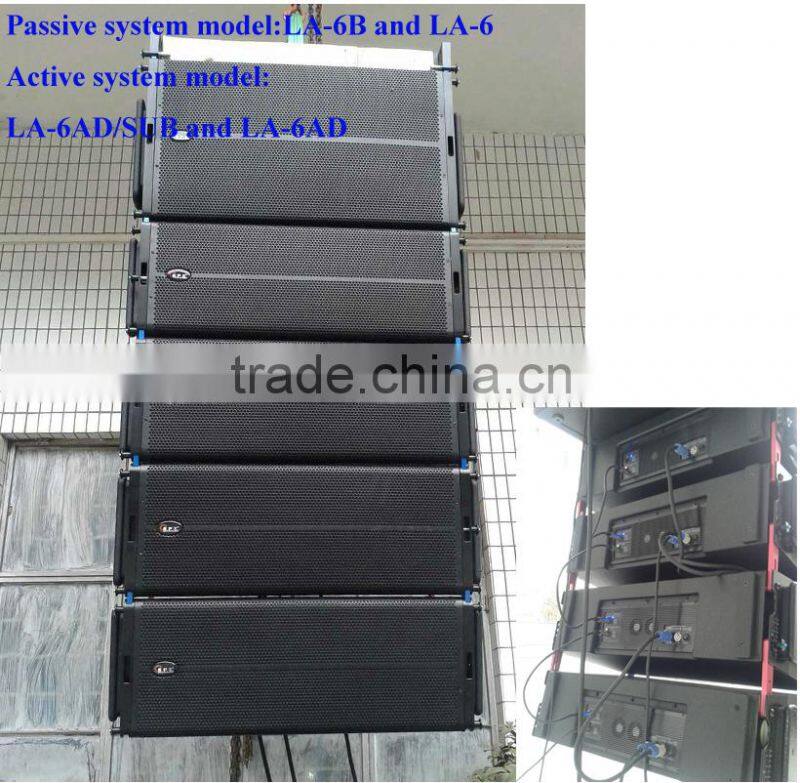 professioinal line array speaker 12inch high efficiency 600w speaker LA-6