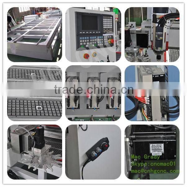 Disk type 8 position auto tool changer 4 axis cnc router engraver machine