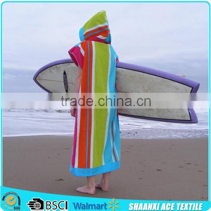 Super cool customized colorful leopard design printing coolling surf towel poncho