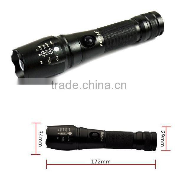 POPPAS 868 Alibaba wholesale Aluminum Waterproof 10w Rechargeable LED Torch Flashlight