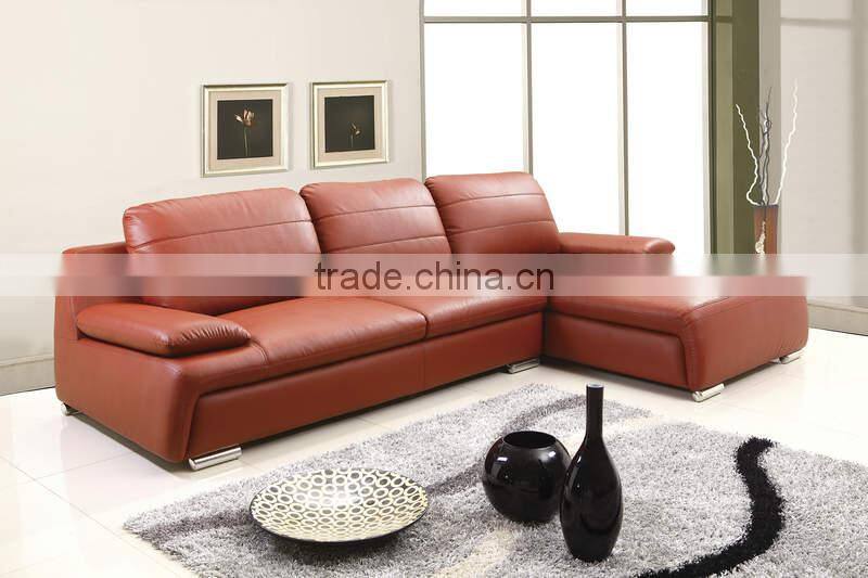 Modern indoor furniture l-shaped leather sofa price