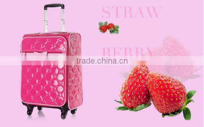PVC Luggage Light Trolley Case Beautiful Suitcase Luggage