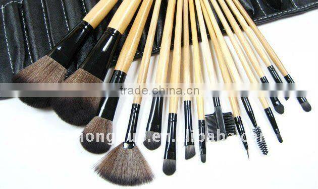 Deluxe Makeup cosmetic Brush Set/15 pcs/One Case HN1068