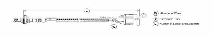 OEM NO.:0258003544/0258003759,Oxygen Sensor Connector for VW/SEAT