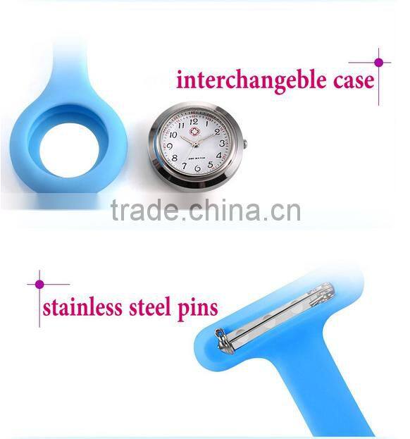 Woman big famous top brand waterproof smile nurse watches