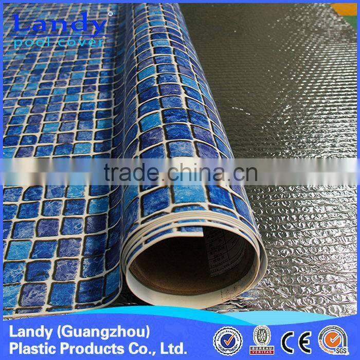 Simple pvc vinyl plastic plaid swimming pool liner