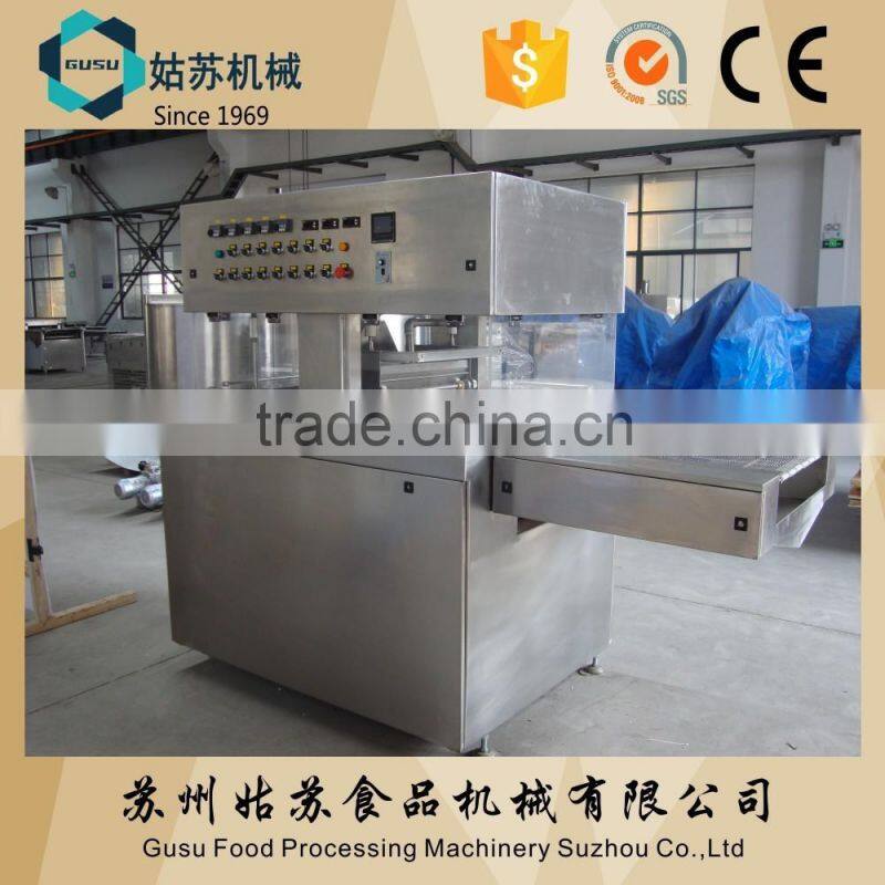 Automatic chocolate pies coating machine wholesale 86-18662218656