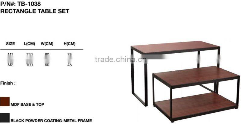Rectangle Long Table Set (set of 2 pc)