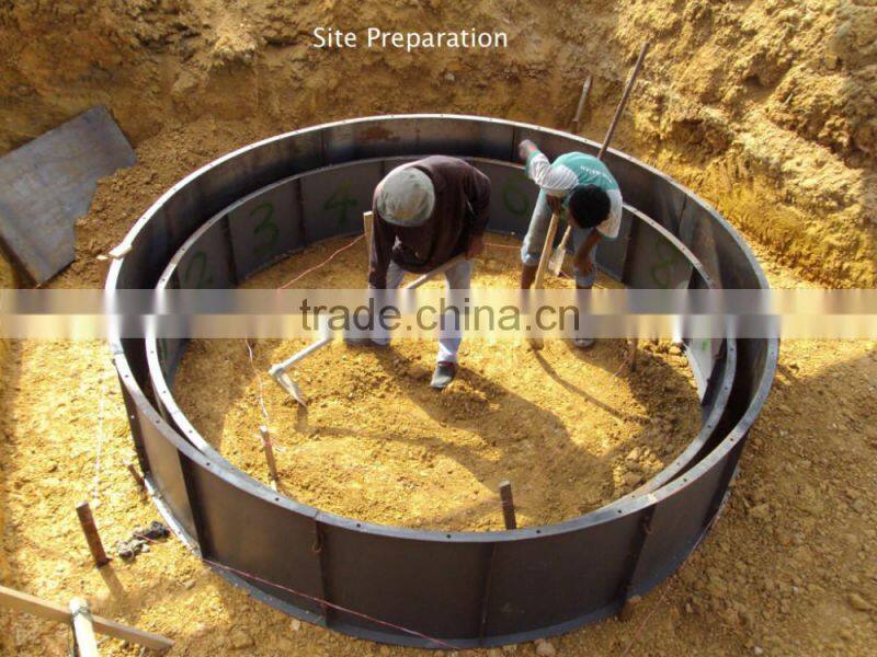 China Puxin Excellent Safety Feature Household 4m3 Biogas Anaerobic Digester