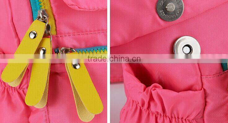 Nice fashionable school bags for teens active contrast color foldable design