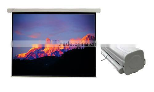 60-200'' Motorized Projection Screen for Home Business presentation Aluminum frame PVC Material