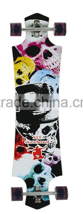 Canadian maple wood material deck longboard skateboard for sale