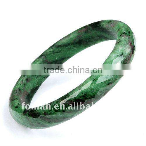 58mm inside diameter gold rutilated quartz natural stone bangle